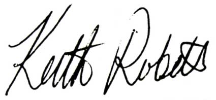 Roberts Keith. Автограф